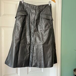 Banana Republic Black A-Line Cargo Skirt